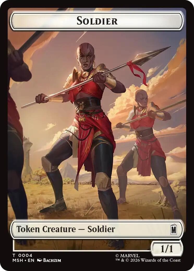 Soldier // Insect Double-Sided Token (004/012) (Marvel Super Heroes) (MSH)