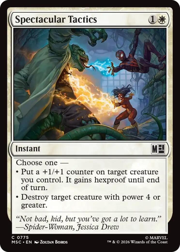 Spectacular Tactics (775) (Foil) (Commander: Marvel Super Heroes) (MSC)