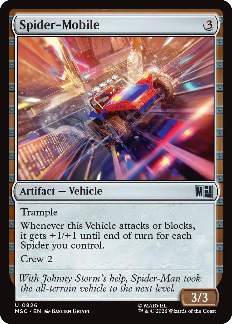 Spider-Mobile (826) (Foil) (Commander: Marvel Super Heroes) (MSC)