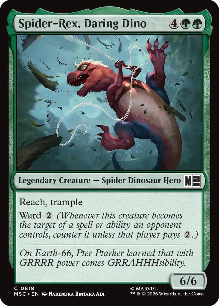 Spider-Rex, Daring Dino (818) (Commander: Marvel Super Heroes) (MSC)