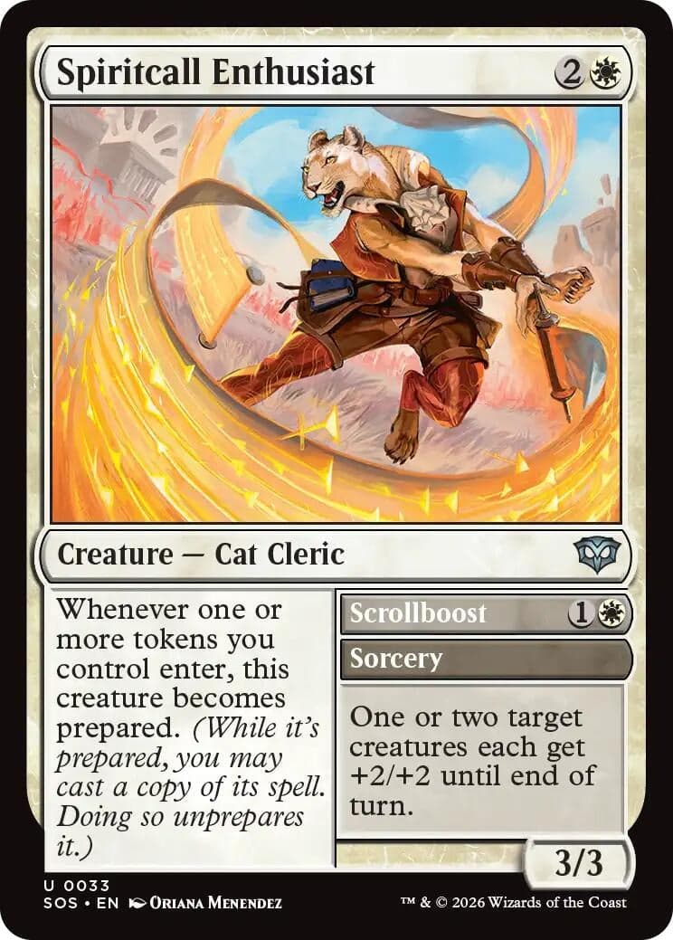 Spiritcall Enthusiast (33) (Foil) (Secrets of Strixhaven)