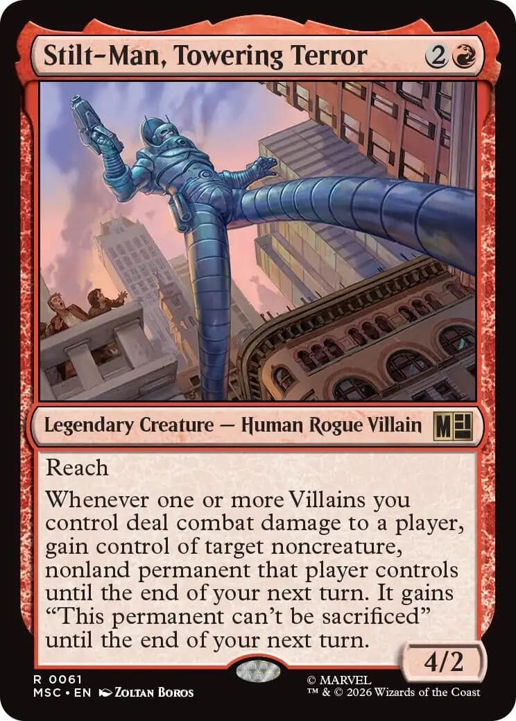 Stilt-Man, Towering Terror (61) (Commander: Marvel Super Heroes) (MSC)