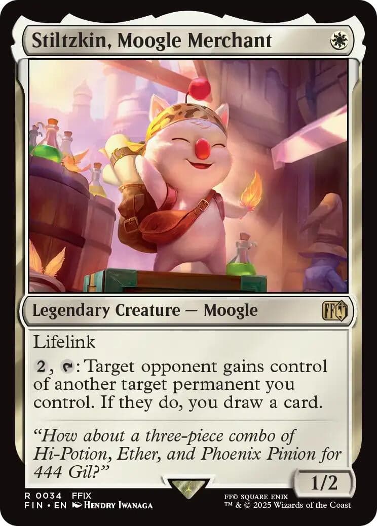 Stiltzkin, Moogle Merchant (34) (Foil) (FINAL FANTASY)