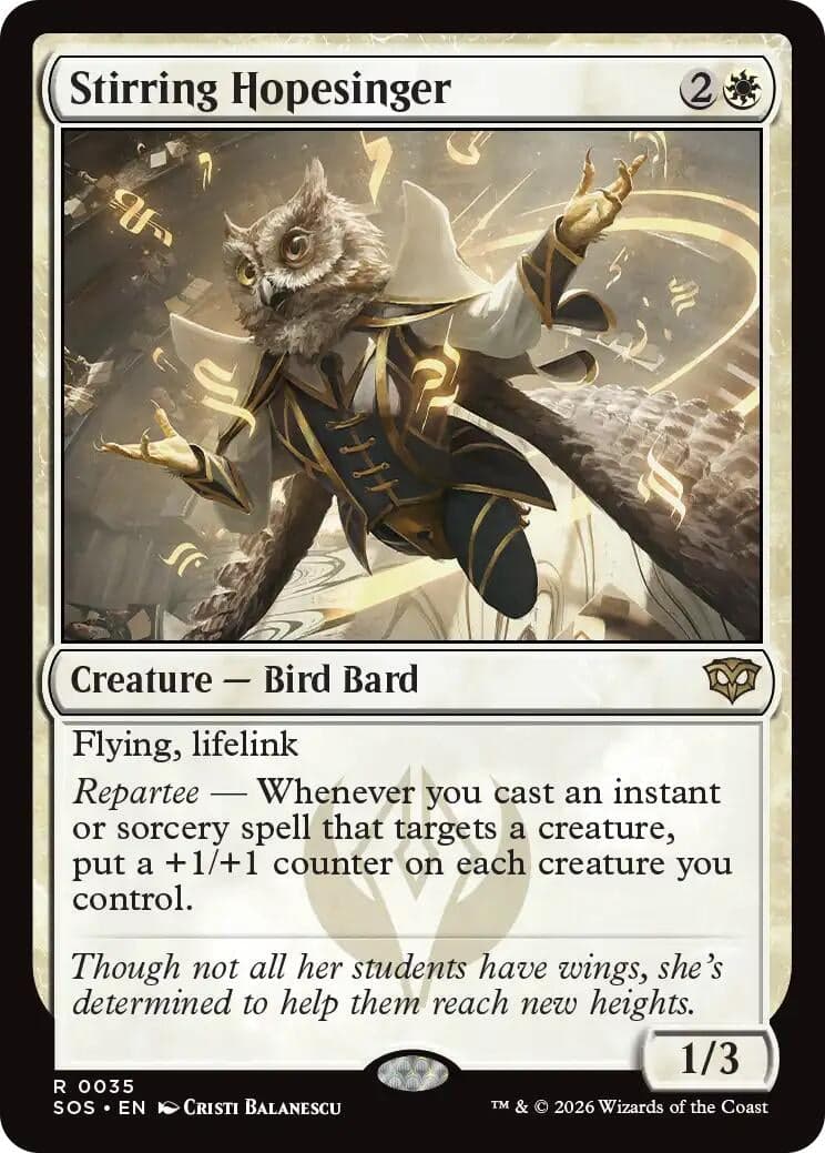 Stirring Hopesinger (35) (Foil) (Secrets of Strixhaven)