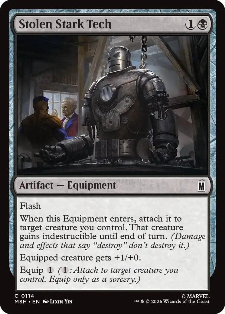 Stolen Stark Tech (114) (Foil) (Marvel Super Heroes) (MSH)