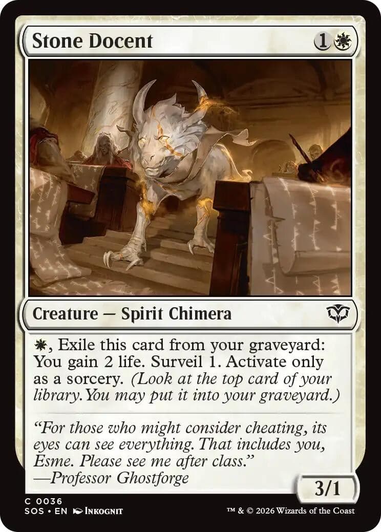 Stone Docent (36) (Foil) (Secrets of Strixhaven)