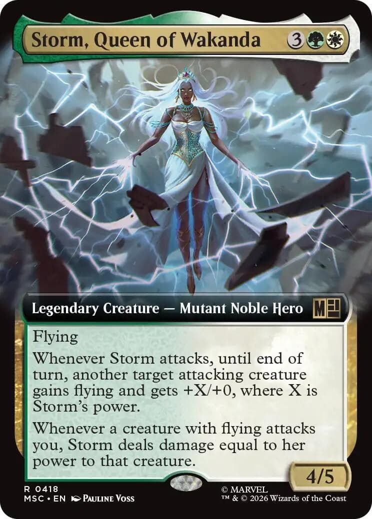 Storm, Queen of Wakanda (Extended Art) (418) (Commander: Marvel Super Heroes) (MSC)