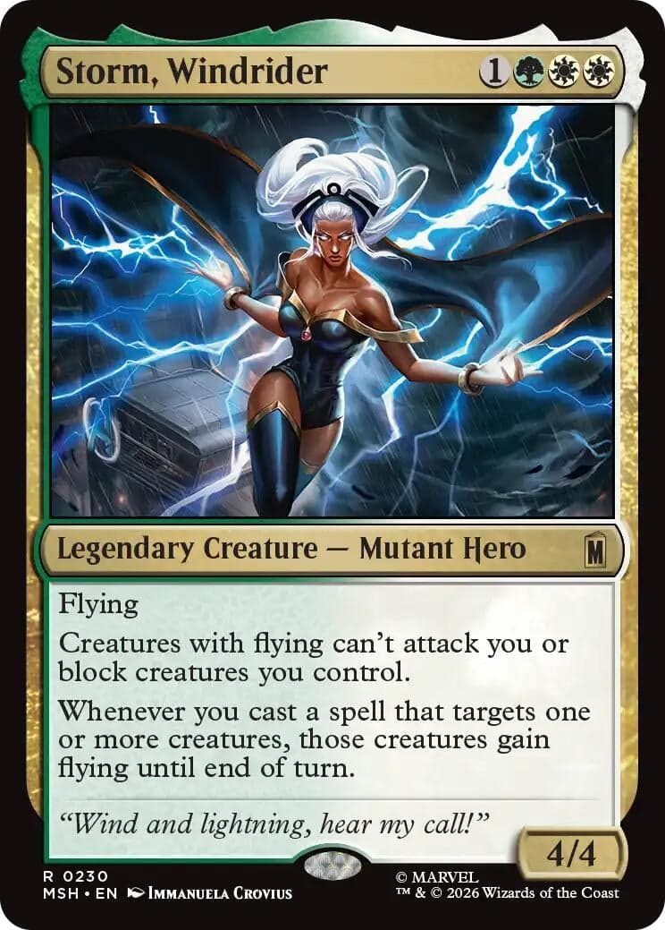 Storm, Windrider (230) (Foil) (Marvel Super Heroes) (MSH)
