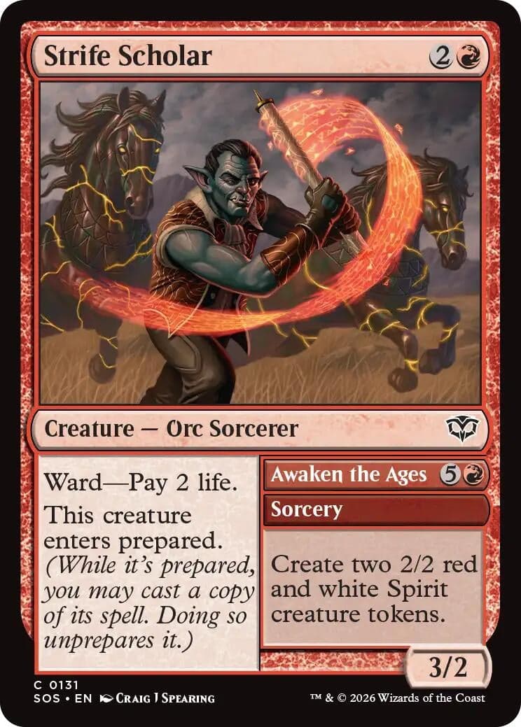 Strife Scholar (131) (Foil) (Secrets of Strixhaven)
