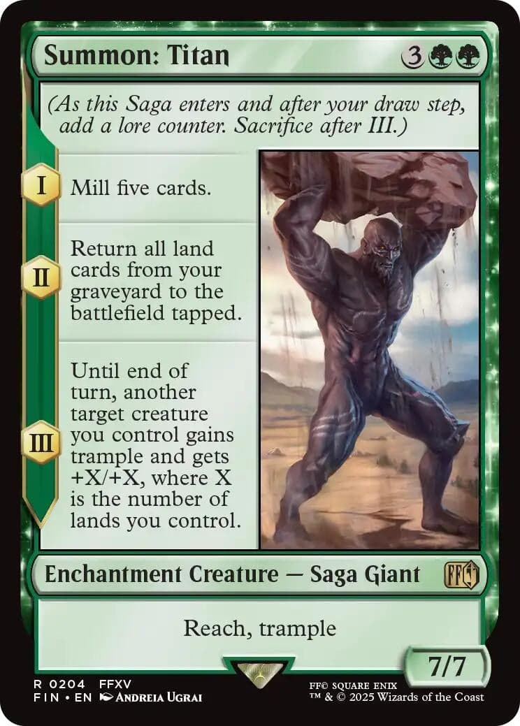Summon: Titan (204) (Foil) (FINAL FANTASY)