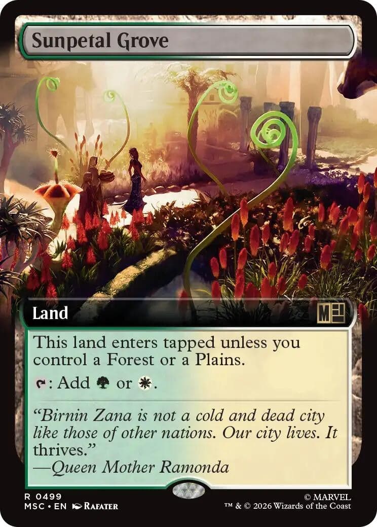 Sunpetal Grove (Extended Art) (499) (Commander: Marvel Super Heroes) (MSC)
