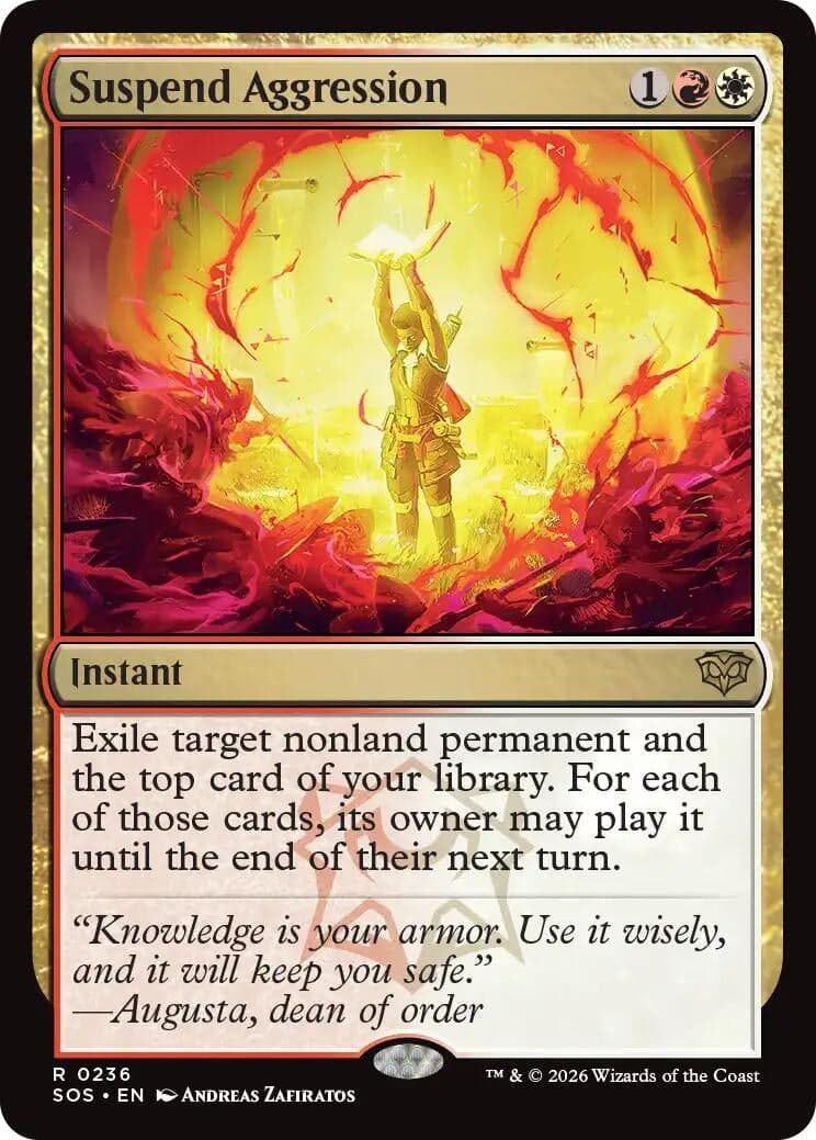 Suspend Aggression (236) (Foil) (Secrets of Strixhaven)