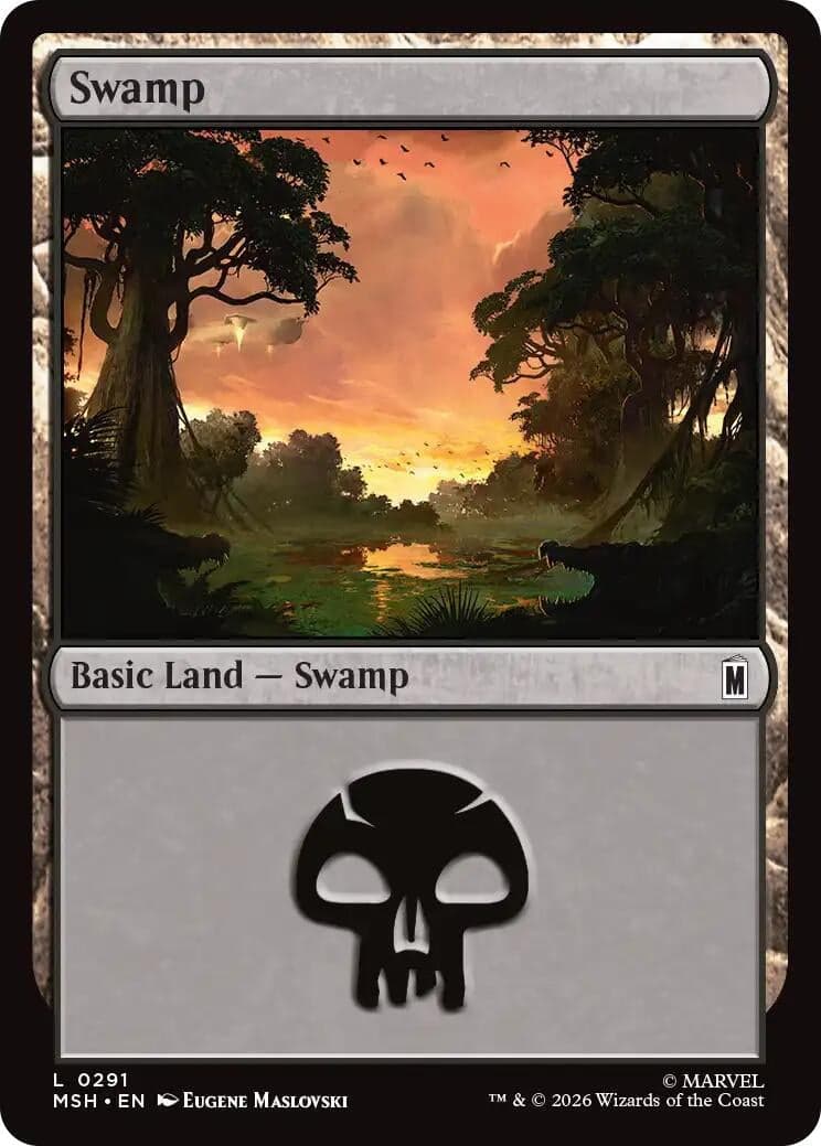 Swamp (0291) (291) (Foil) (Marvel Super Heroes) (MSH)