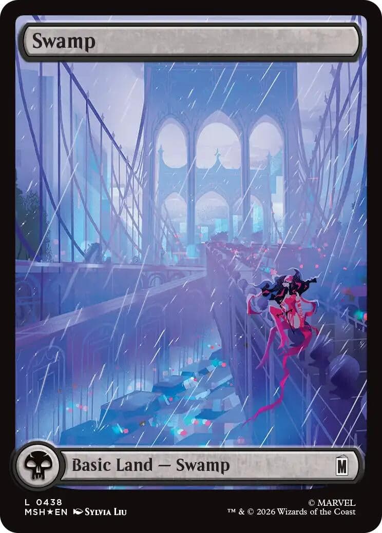Swamp (0438) (Surge Foil) (438) (Foil) (Marvel Super Heroes) (MSH)