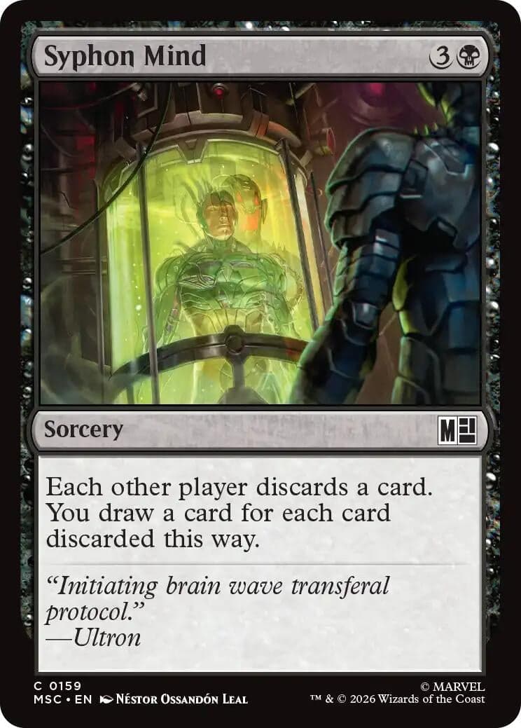 Syphon Mind (Surge Foil) (159) (Foil) (Commander: Marvel Super Heroes) (MSC)