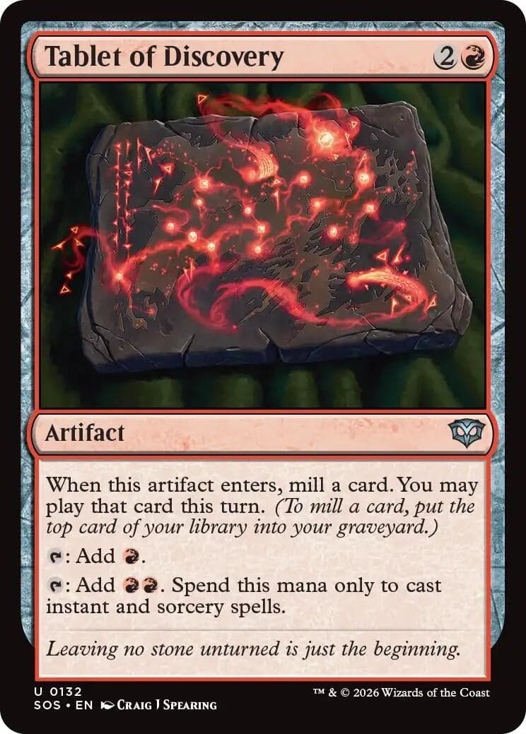 Tablet of Discovery (132) (Foil) (Secrets of Strixhaven)