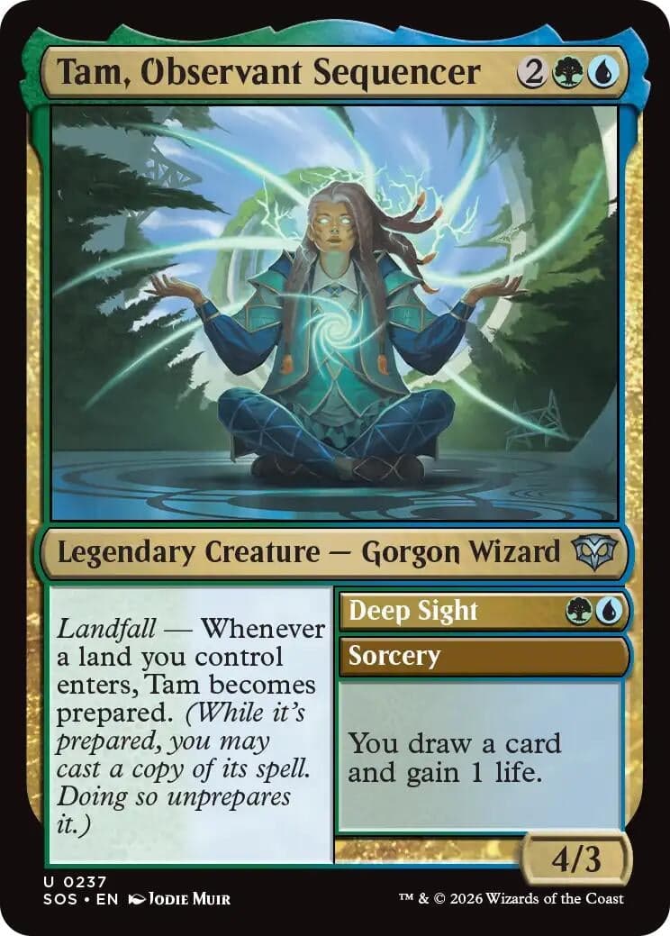 Tam, Observant Sequencer (237) (Foil) (Secrets of Strixhaven)