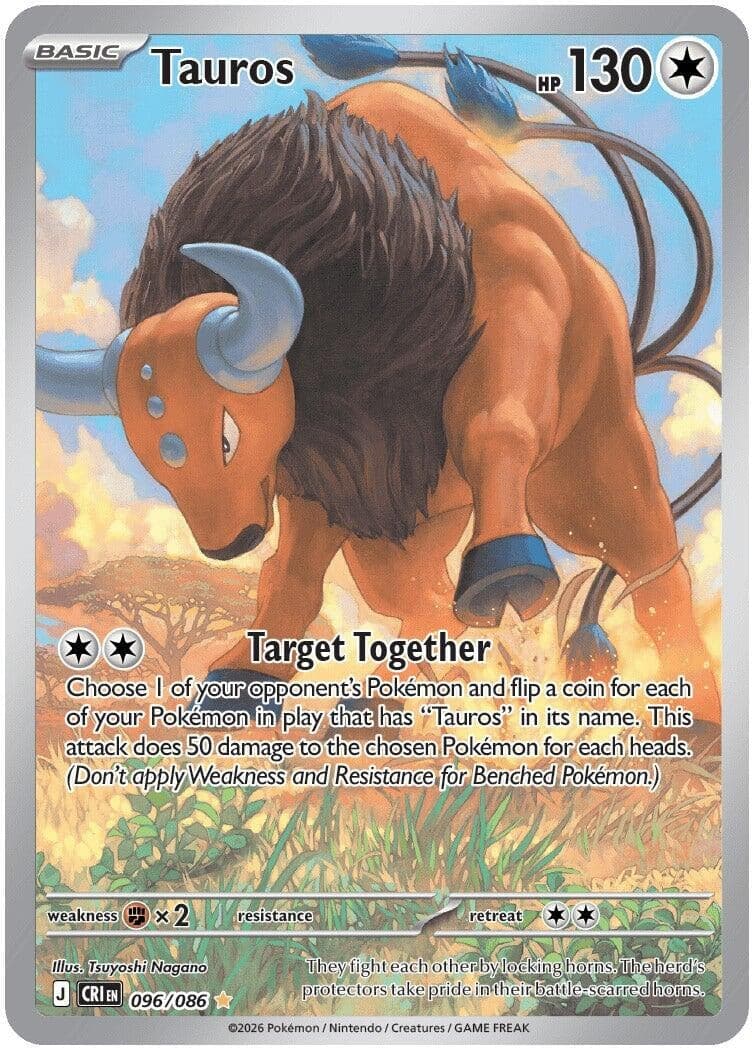 Tauros (096/086) (Holofoil) (ME04: Chaos Rising)