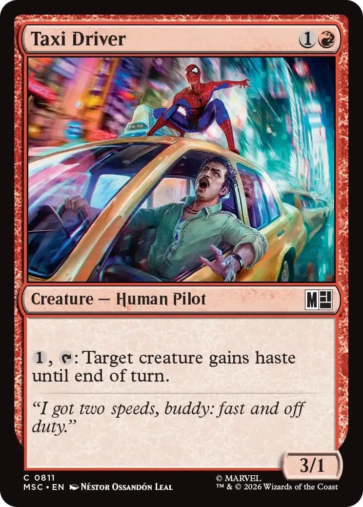 Taxi Driver (811) (Foil) (Commander: Marvel Super Heroes) (MSC)