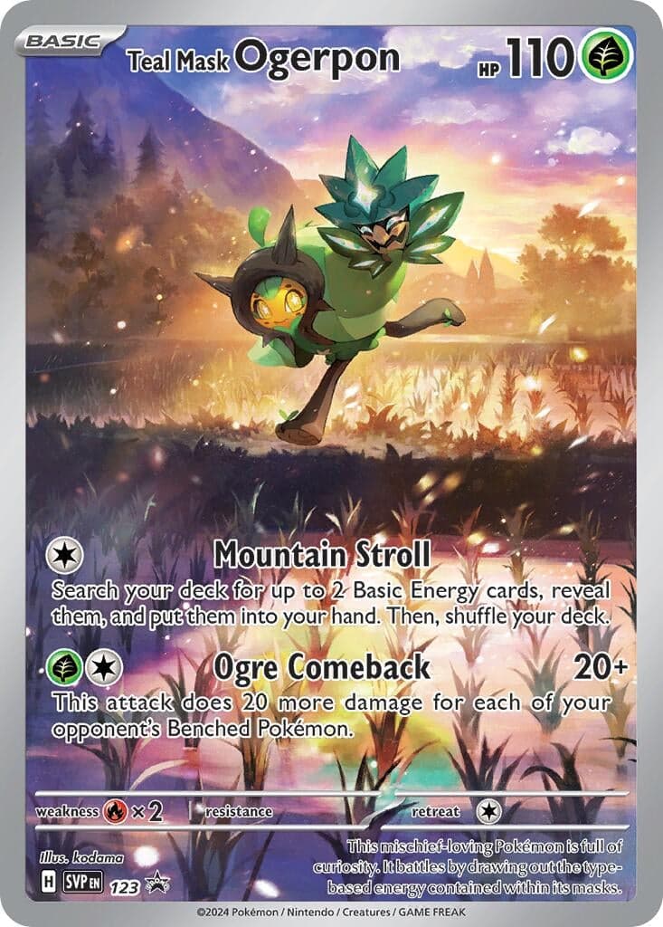 Teal Mask Ogerpon - 123 (123) (SV: Scarlet & Violet Promo Cards)