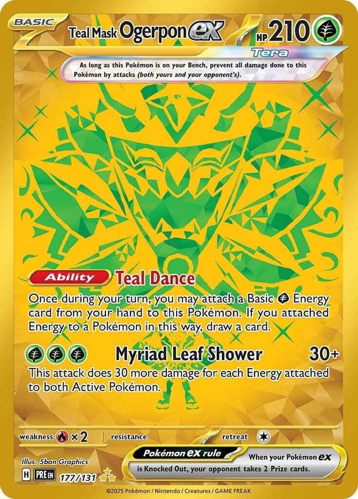 Teal Mask Ogerpon ex (177/131) (SV: Prismatic Evolutions)