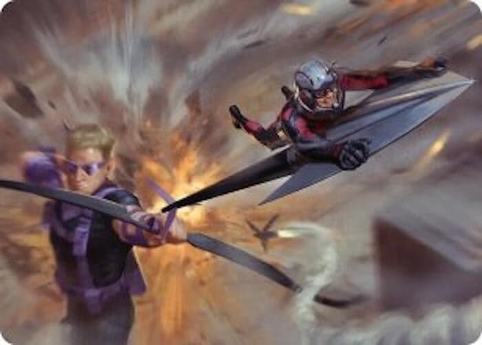 Team Tactics Art Card (12) (Art Series: Marvel Super Heroes) (AAMSH)