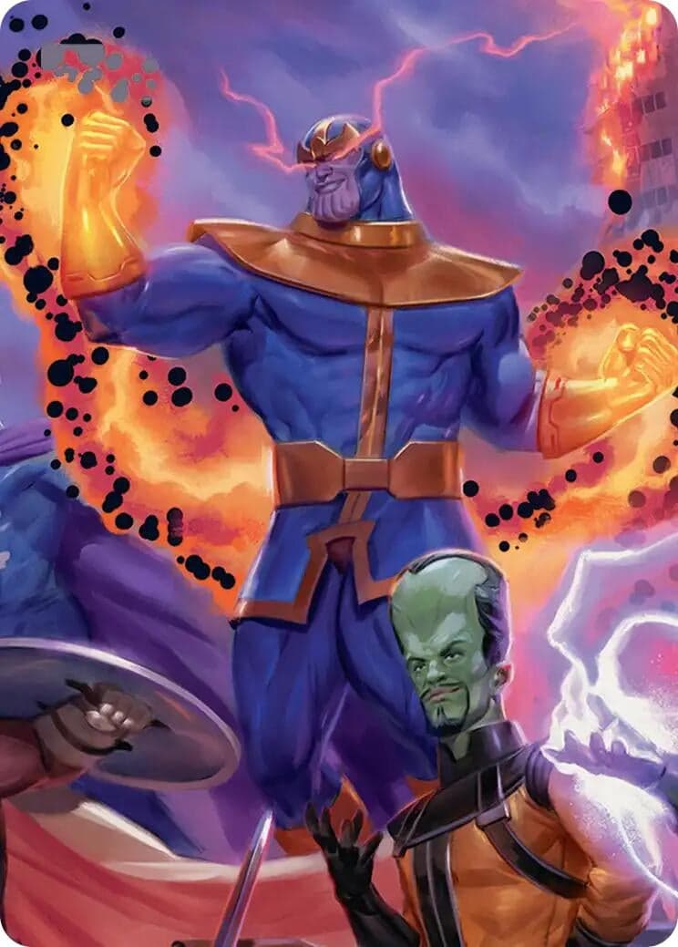 Thanos, Death's Consort Art Card (8) (Art Series: Marvel Super Heroes) (AAMSH)