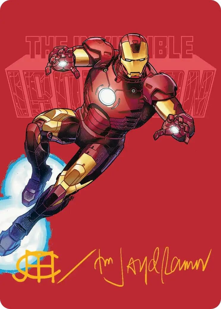 The Invincible Iron Man Art Card (Gold-Stamped Signature) (29) (Art Series: Marvel Super Heroes) (AAMSH)