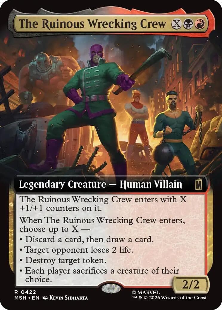The Ruinous Wrecking Crew (Extended Art) (422) (Marvel Super Heroes) (MSH)
