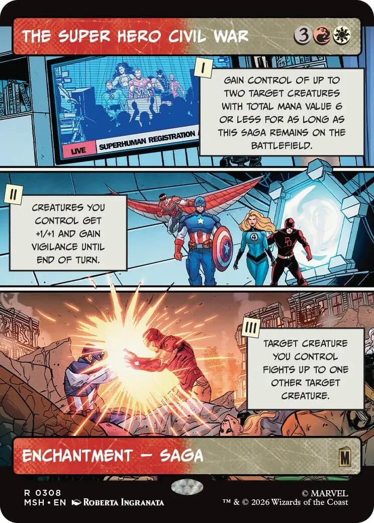 The Super Hero Civil War (Borderless) (308) (Marvel Super Heroes) (MSH)