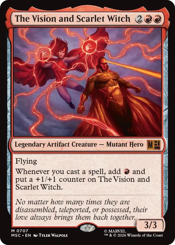 The Vision and Scarlet Witch (707) (Foil) (Commander: Marvel Super Heroes) (MSC)