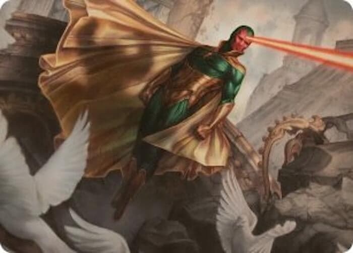 The Vision Art Card (15) (Art Series: Marvel Super Heroes) (AAMSH)
