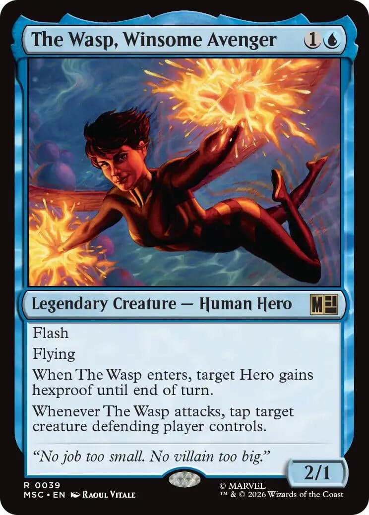 The Wasp, Winsome Avenger (39) (Commander: Marvel Super Heroes) (MSC)