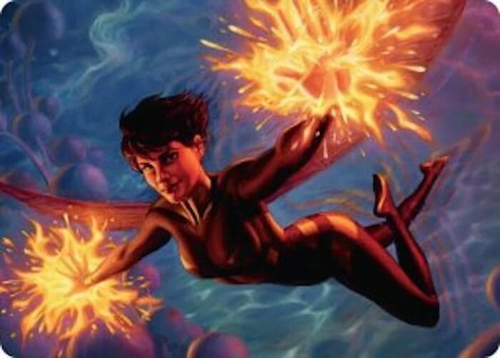 The Wasp, Winsome Avenger Art Card (32) (Art Series: Marvel Super Heroes) (AAMSH)