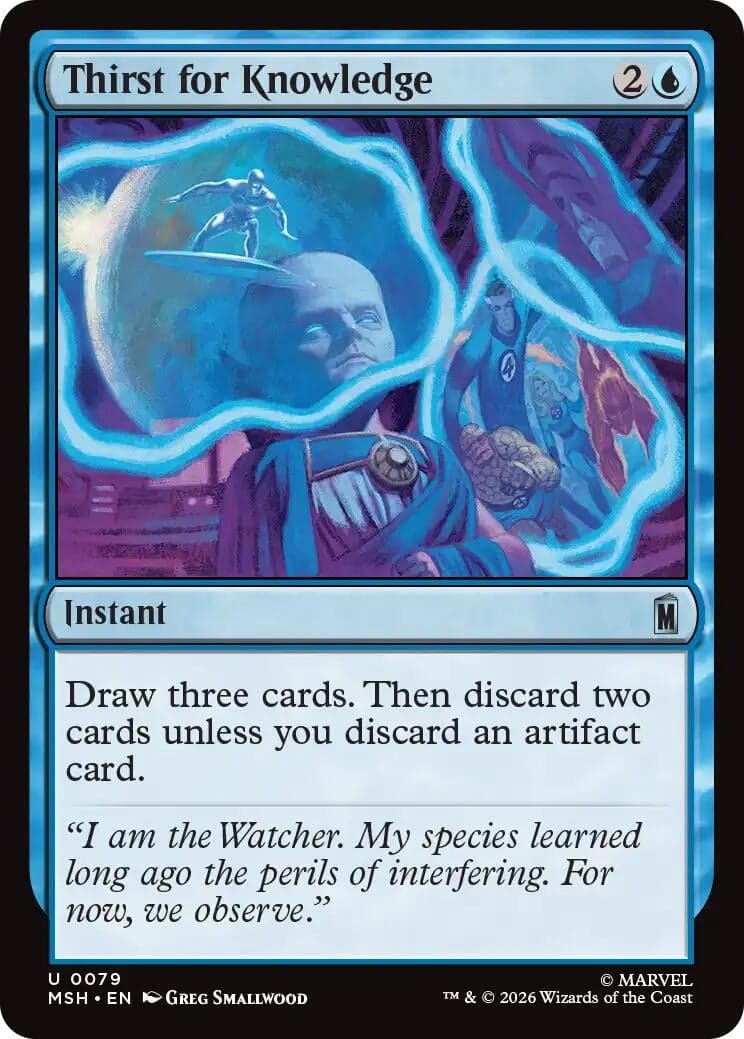 Thirst for Knowledge (79) (Foil) (Marvel Super Heroes) (MSH)