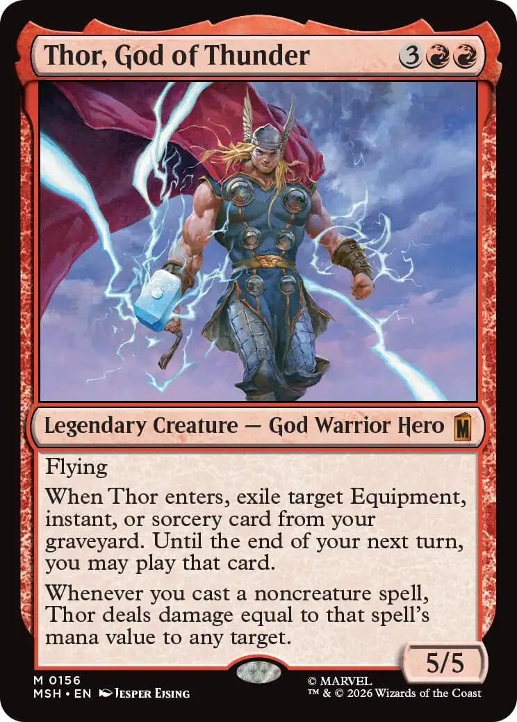Thor, God of Thunder (156) (Foil) (Marvel Super Heroes) (MSH)