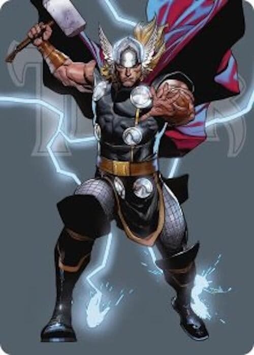 Thor, God of Thunder Art Card (26) (Art Series: Marvel Super Heroes) (AAMSH)