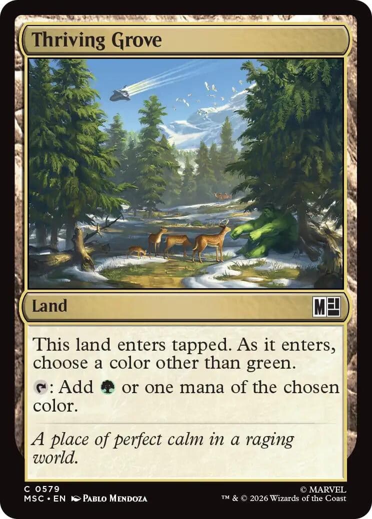 Thriving Grove (579) (Foil) (Commander: Marvel Super Heroes) (MSC)