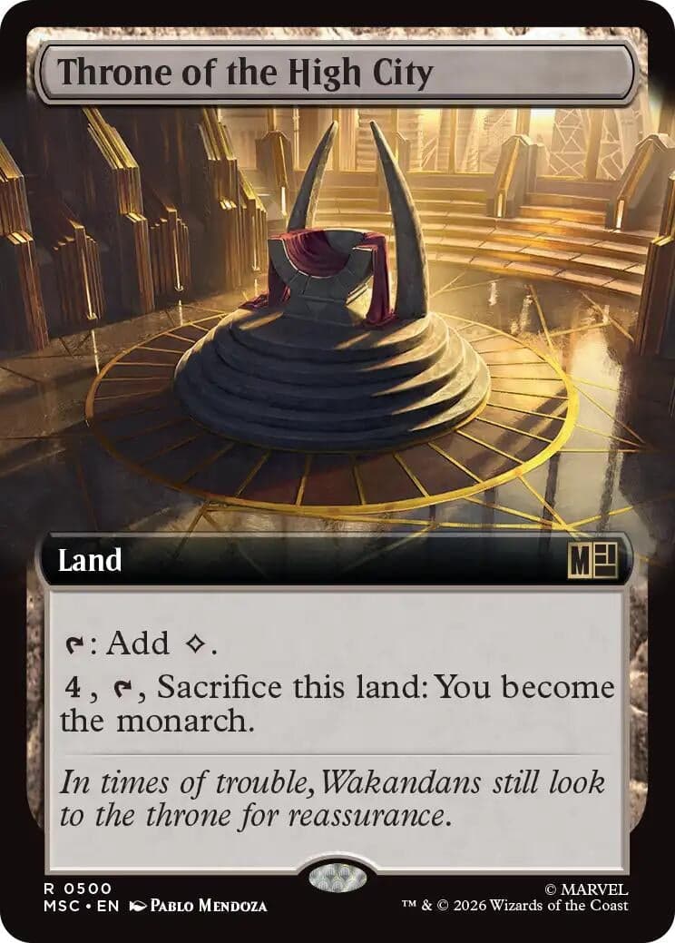 Throne of the High City (Extended Art) (500) (Commander: Marvel Super Heroes) (MSC)