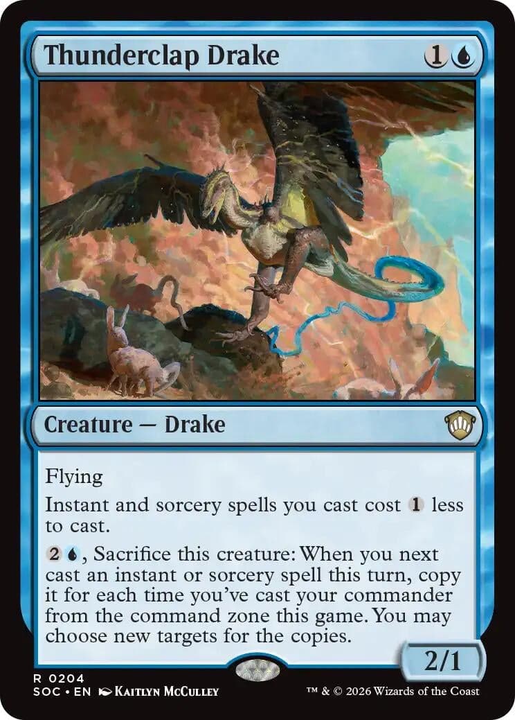 Thunderclap Drake (204) (Commander: Secrets of Strixhaven)