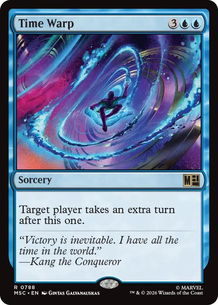 Time Warp (788) (Foil) (Commander: Marvel Super Heroes) (MSC)