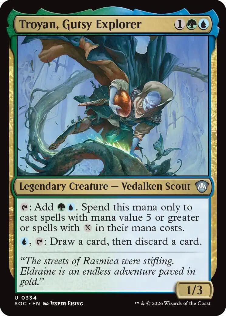 Troyan, Gutsy Explorer (334) (Commander: Secrets of Strixhaven)