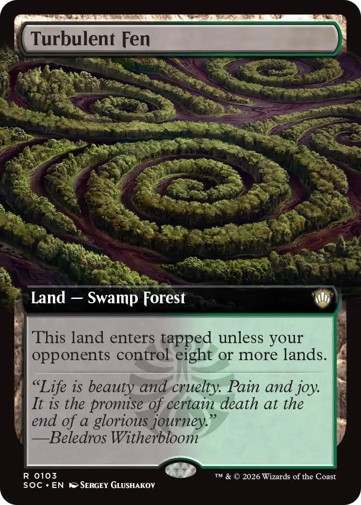 Turbulent Fen (Extended Art) (103) (Commander: Secrets of Strixhaven)