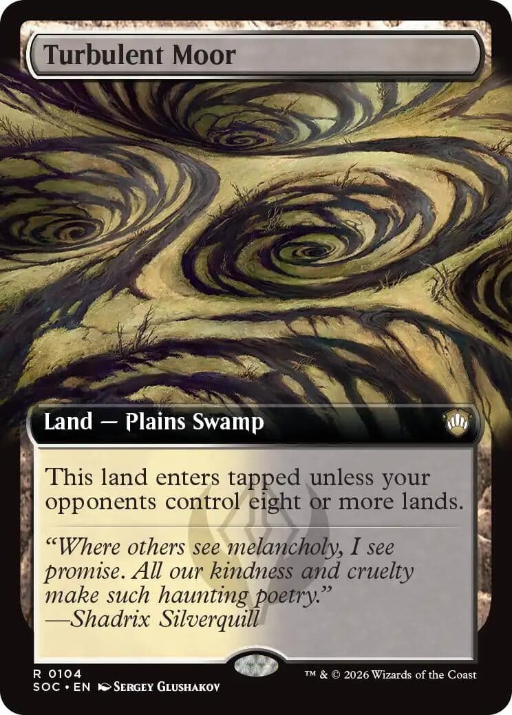 Turbulent Moor (Extended Art) (104) (Commander: Secrets of Strixhaven)