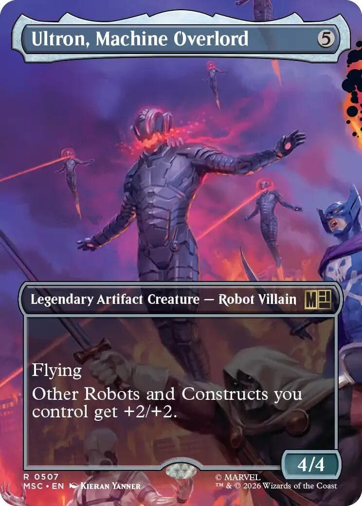 Ultron, Machine Overlord (Borderless) (507) (Foil) (Commander: Marvel Super Heroes) (MSC)