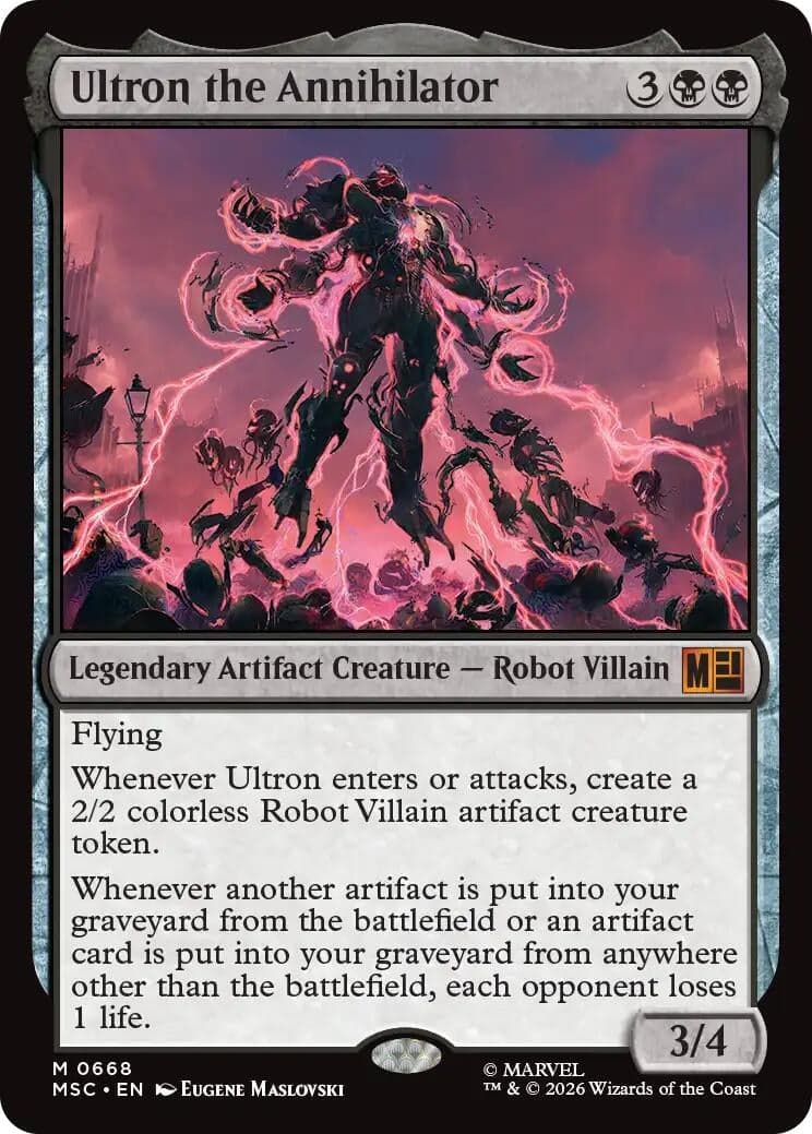 Ultron the Annihilator (668) (Foil) (Commander: Marvel Super Heroes) (MSC)