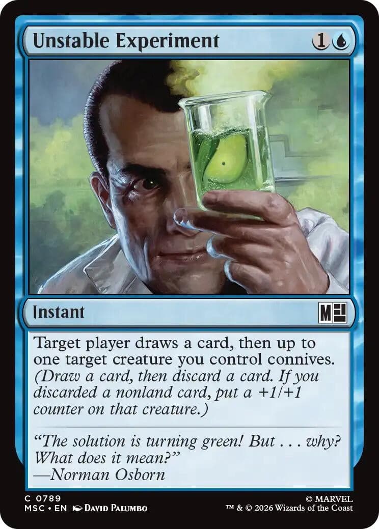 Unstable Experiment (789) (Foil) (Commander: Marvel Super Heroes) (MSC)