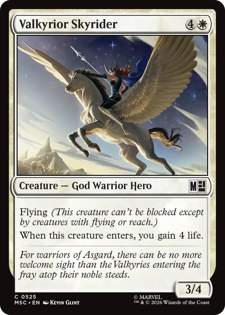 Valkyrior Skyrider (525) (Foil) (Commander: Marvel Super Heroes) (MSC)