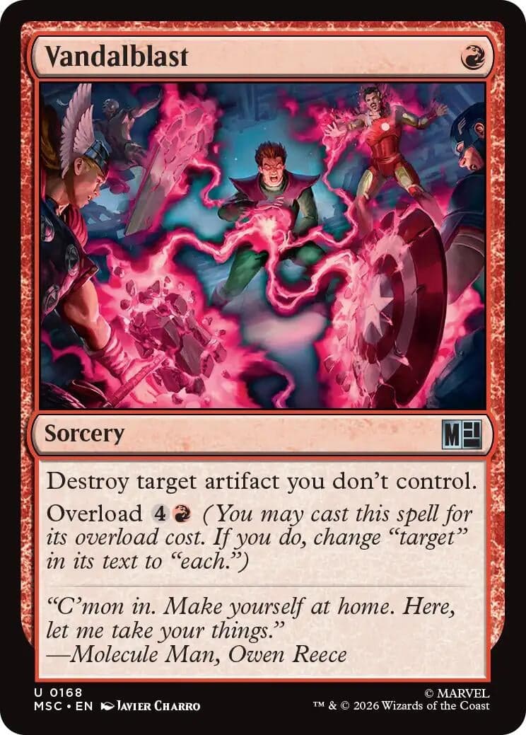 Vandalblast (Surge Foil) (168) (Foil) (Commander: Marvel Super Heroes) (MSC)