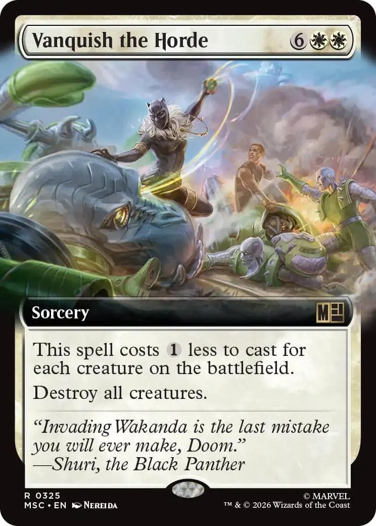 Vanquish the Horde (Extended Art) (325) (Commander: Marvel Super Heroes) (MSC)